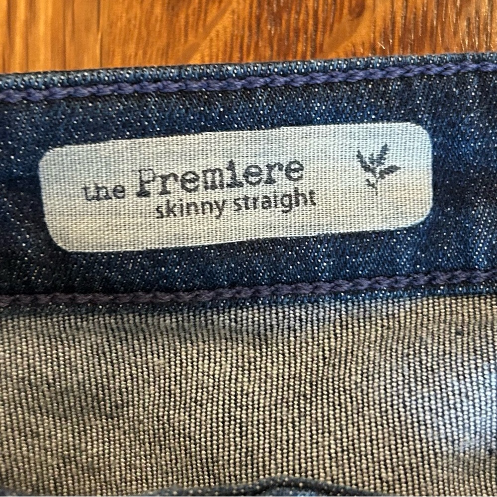 AG Adriano Goldschmied The Premiere Skinny Straight Blue Denim Jeans Size 25 - Picture 6 of 8